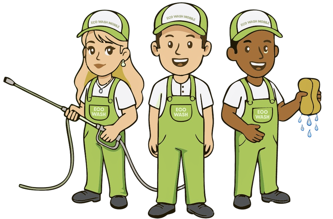 The friendly Eco Wash Mobile cleaning team